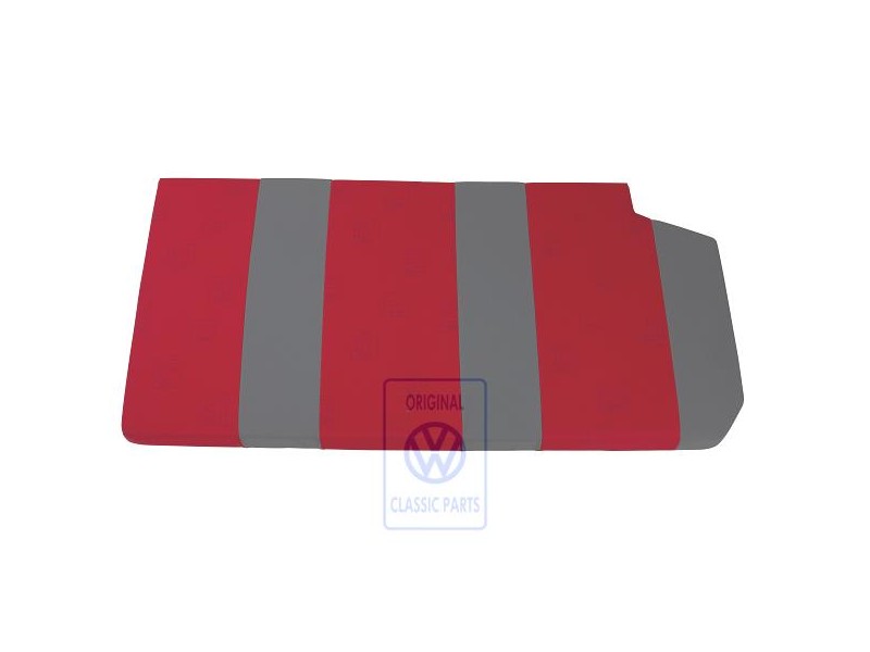 Genuine VW Padded Surface Flannel Grey/Red - 7D0864413K PAQ