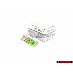 Genuine VW TDi Rear Boot Badge Emblem Yellow Green - 3B0853675ACKKH