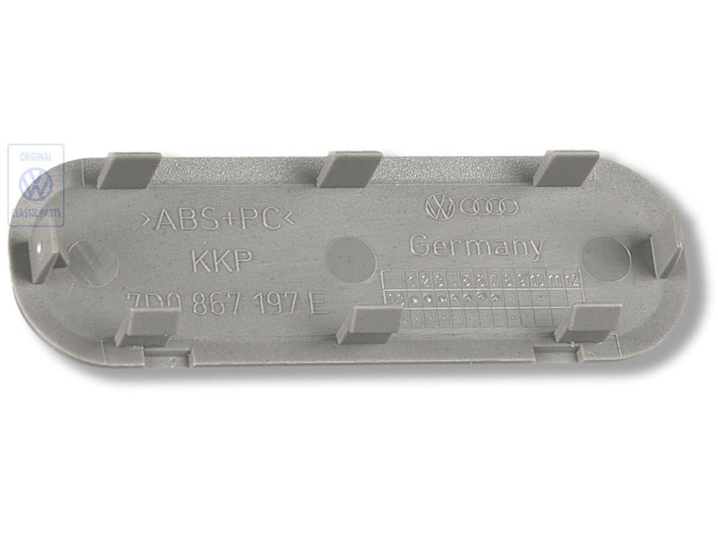 Genuine VW Cover For Door Trim Panel Flannel Grey - 7D0867197E U71