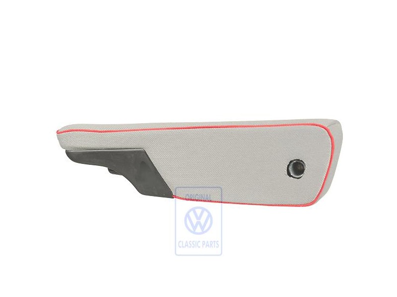Genuine VW Armrest (Fabric) Flannel Grey/Red - 7D0881081AFPAP
