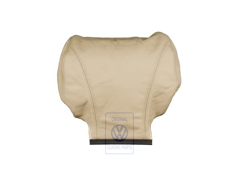 Genuine VW Head Restraint Cover (Leather) Light Beige - 7D0881921K R08