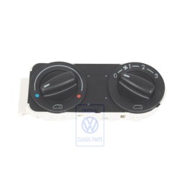 Genuine VW Control Panel Satin Black - 7D0919158D 01C