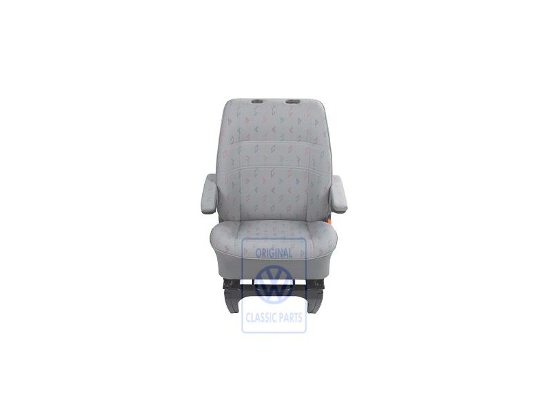 Genuine VW Seat, Complete With Backrest Flannel Grey - 7D1881018BAECP