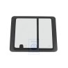 Genuine VW Complete Sliding Window Satin Black - 7D5847711B 01C