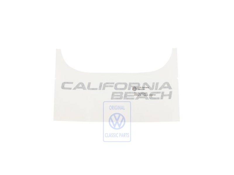 Genuine VW Film Lettering Diamond Silver (Dark) - 7E8854433 9ZD