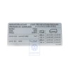 Genuine VW Data Plate For Tyre Pressure - 7H0010628