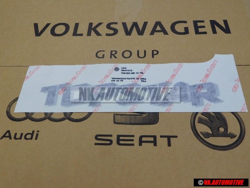 Genuine VW Film Lettering Silver - 7H5854431A 1W4