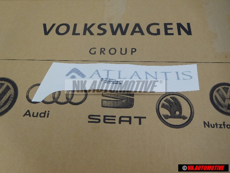 Genuine VW Film Lettering Diamond Silver (Dark) - 7H5854431A 9ZD