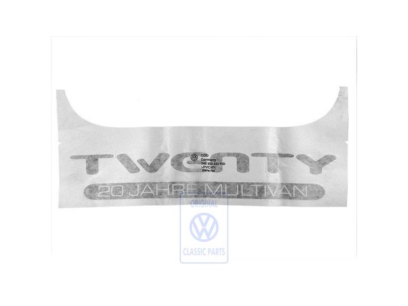 Genuine VW Film Lettering Diamond Silver (Dark) - 7H5854433 9ZD