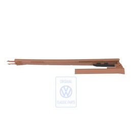 Genuine VW Cover For Guide Rail Teak (Brown) - 7L0881477M 7D6