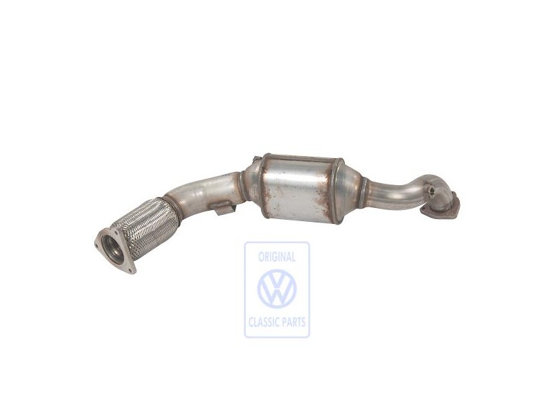 Genuine VW Exhaust Pipe With Catalyst - 7L6254301TX