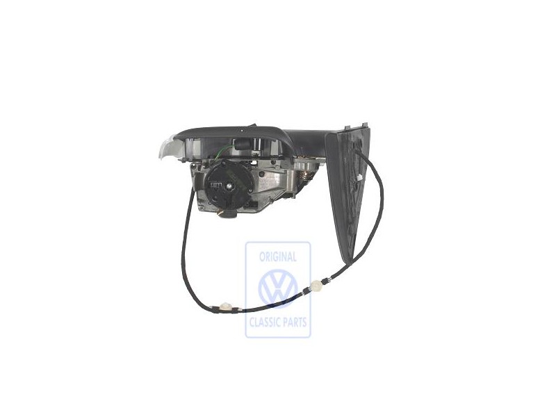 Genuine VW Exterior Mirror Housing Satin Black - 7L6857508DD01C