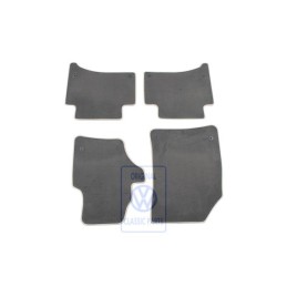 Genuine VW 1 Set Foot Mats Anthracite/Snow Beige - 7L6863011AFWGC
