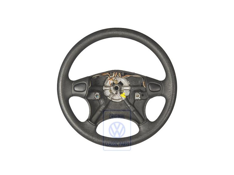 Genuine VW Steering Wheel Satin Black - 7M0419091BK01C