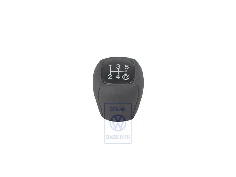 Genuine VW Gearstick Knob (Leather) Black - 7M0711141C 1BX