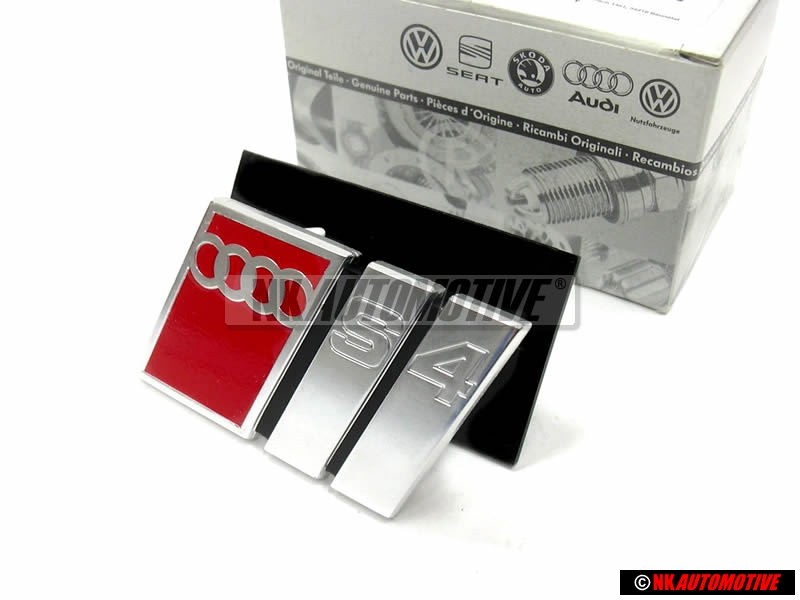Genuine Audi S4 Sedan Avant Front Grill Badge Emblem - 4A0853736 2ZZ