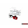 Genuine VW V6 Front Grill Badge Chrome Red - 7D0853679D EQW