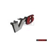 Genuine VW V6 Front Grill Badge Chrome Red - 7D0853679D EQW