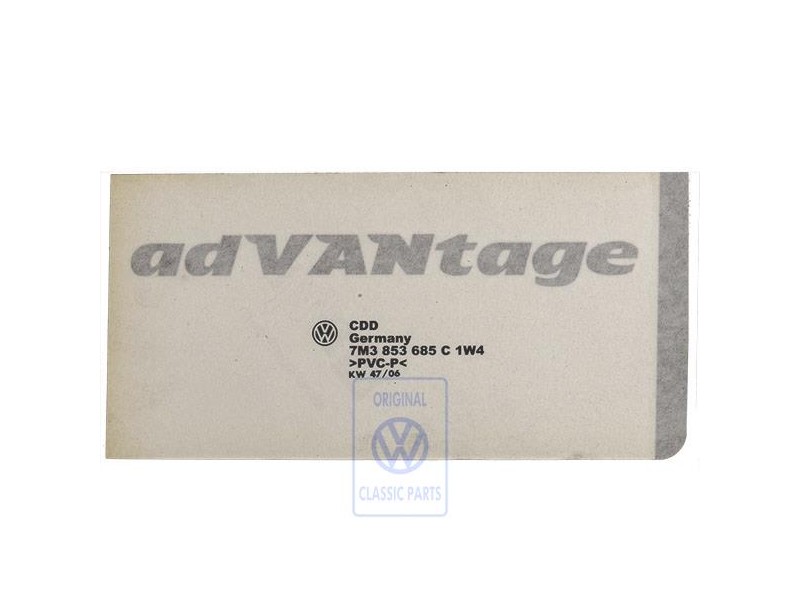Genuine VW Film Lettering Silver - 7M3853685C 1W4