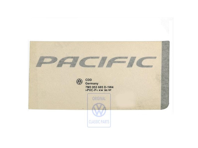 Genuine VW Film Lettering Silver - 7M3853685D 1W4