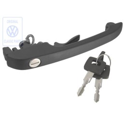 Genuine VW Door Handle, Outer, Black - 861837205