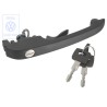 Genuine VW Door Handle, Outer, Black - 861837205