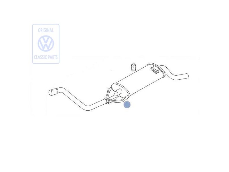 Genuine VW Rear Silencer 'Eco' - 867253609AH