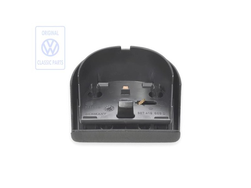 Genuine VW Cover Cap For Steering Wheel Satin Black - 867419669D 01C