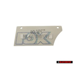 Genuine VW Film Lettering Stratos Silver/Turq./Marine - 867853750J BBQ