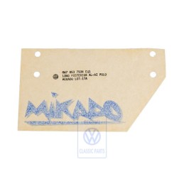 Genuine VW Film Lettering Violet Blue - 867853750N CQS