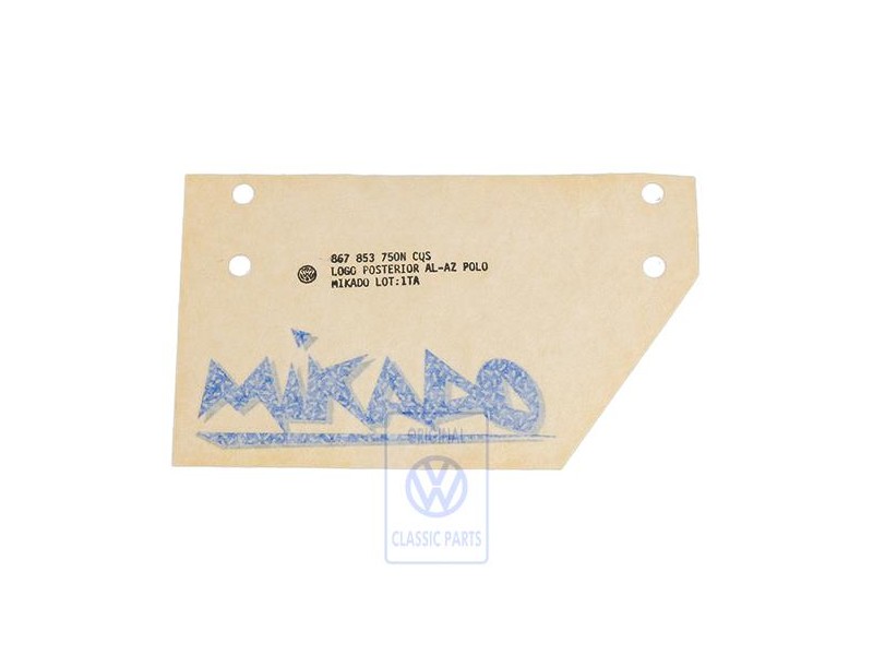 Genuine VW Film Lettering Violet Blue - 867853750N CQS