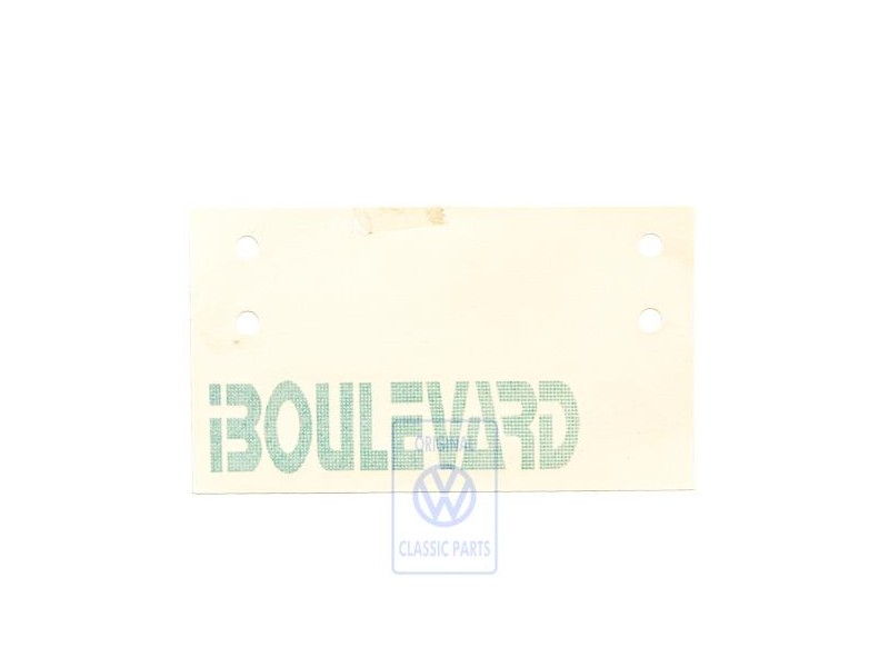 Genuine VW Film Lettering Turquoise (Green) - 867853750R 64X