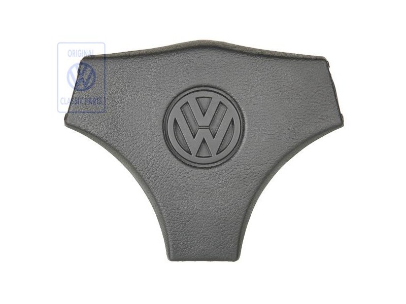 Genuine VW Cover Cap For Steering Wheel Satin Black - 871419669A 01C