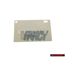 Genuine VW Film Lettering Light-Grey Metallic/Turquoise - 871853750D VD8
