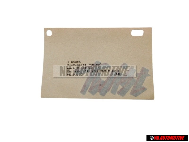 Genuine VW Film Lettering Cherry Red/Titan.-Silver Dark - 871853750F ST5