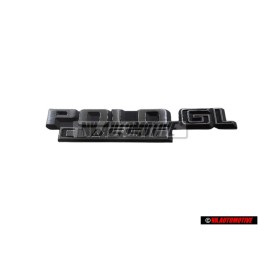 Genuine VW POLO GL CLASSIC Rear Boot Badge Emblem Brushed Silver - 874853687E