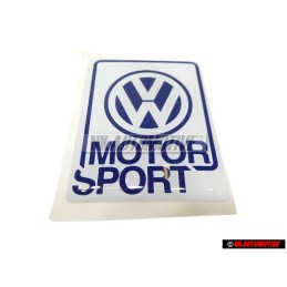 VW Classic Parts Motorsport Historical Decal Badge Emblem - ZCP902625