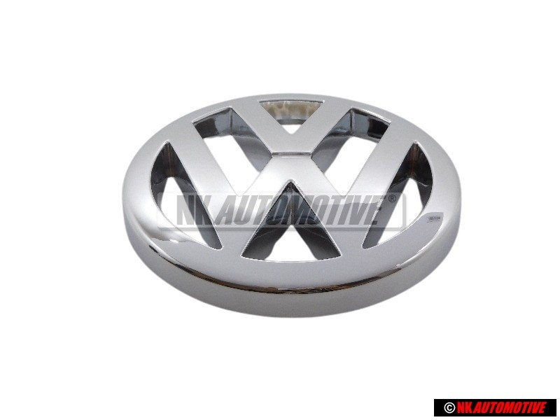 Genuine VW Front Grill Badge Emblem Chrome - TAP853601