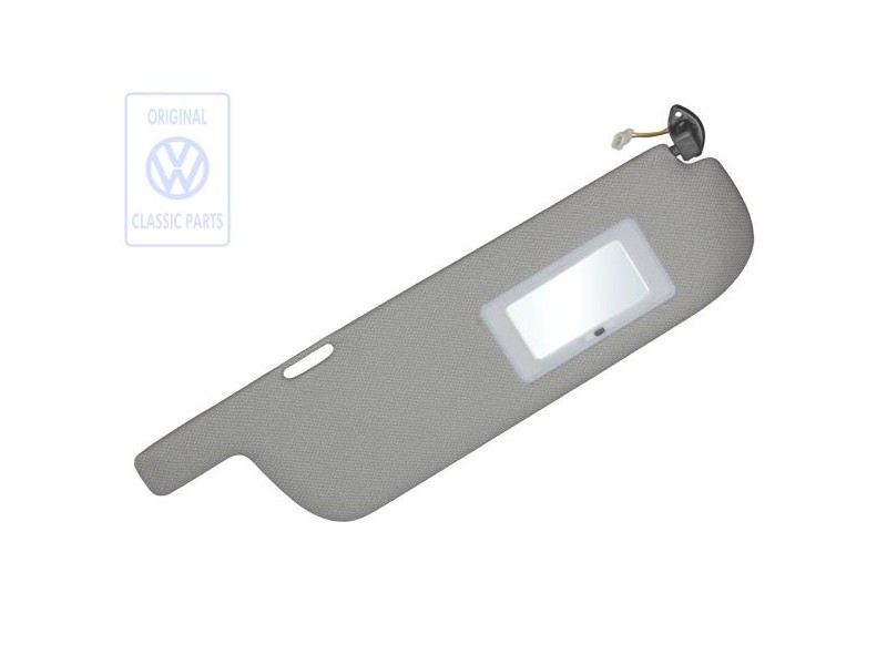 Genuine VW Sun Visor With Illuminated Mirror Smoke Grey - 255857552B 1AX Genuine VW Sun Visor With Illuminated Mirror Smoke Grey - 255857552B 1AX