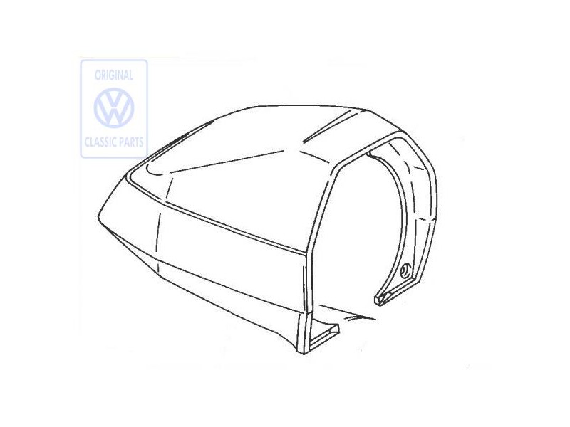 Genuine VW Cover For Tachograph Satin Black - 251957083 01C