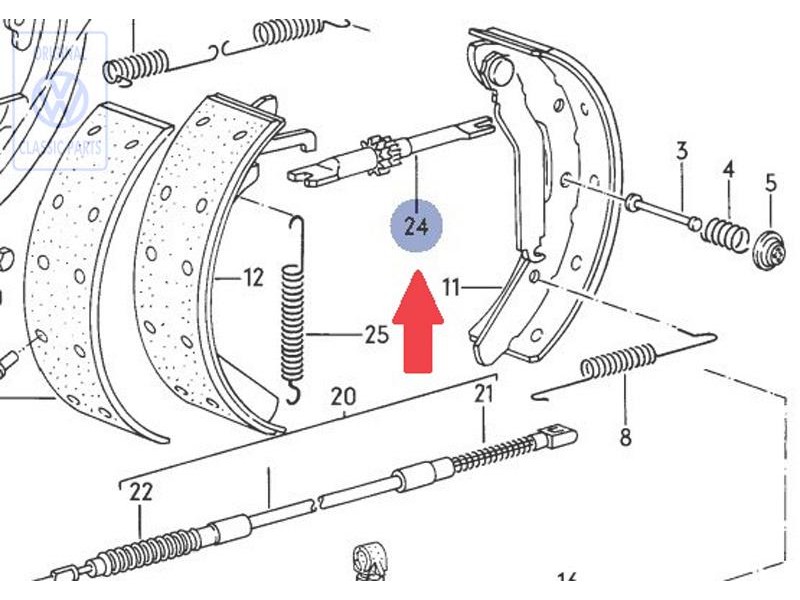 Genuine VW Push Rod - 281609802B