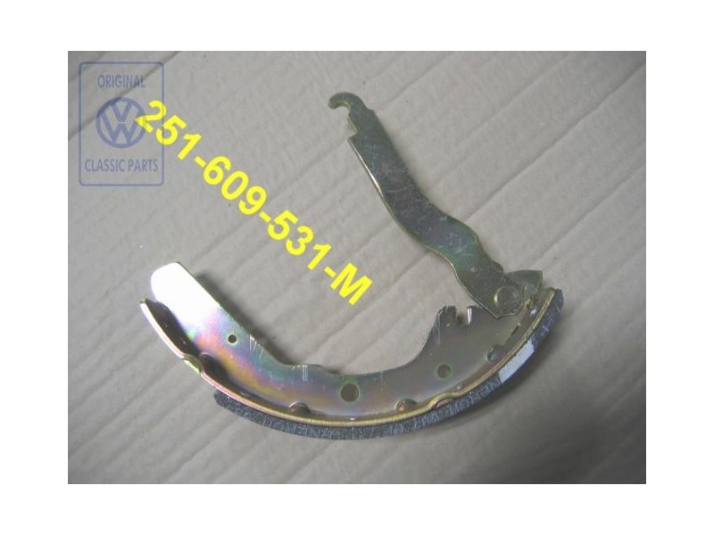 Genuine VW Brake Shoe With Lining And Brake Lever - 251609531M