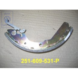 Genuine VW Brake Shoe With Lining And Adjusting Lever - 251609531P