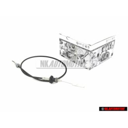 Genuine VW Automatic Throttle Accelerator Cable Grey 1004mm LHD - 171723555C