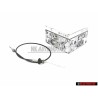 Genuine VW Automatic Throttle Accelerator Cable Grey 1004mm LHD - 171723555C