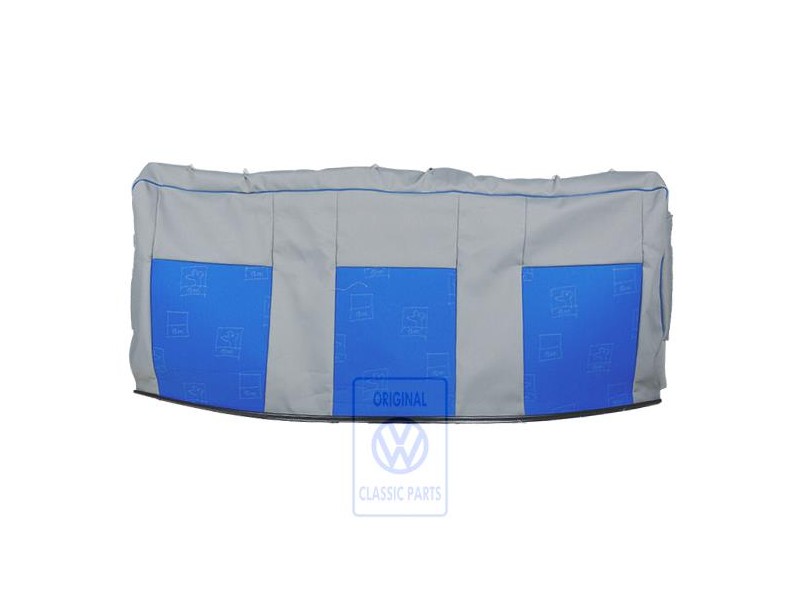 Genuine VW Backrest Cover Fabric Flannel Grey/Blue - 7D0885805ADPAH