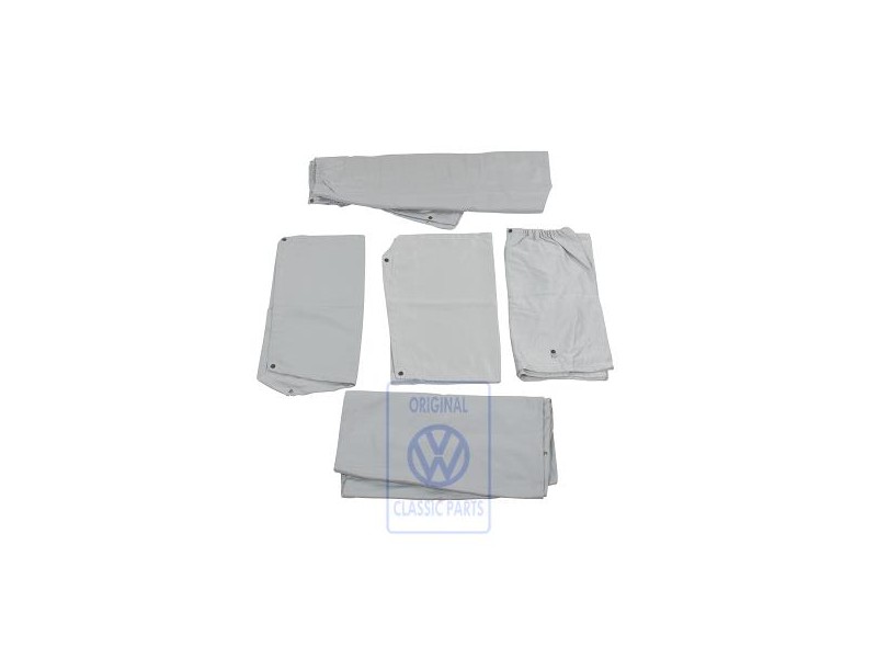 Genuine VW 1 Set Curtains Flannel Grey - 703898751A 2MP