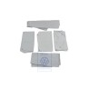 Genuine VW 1 Set Curtains Flannel Grey - 703898751A 2MP