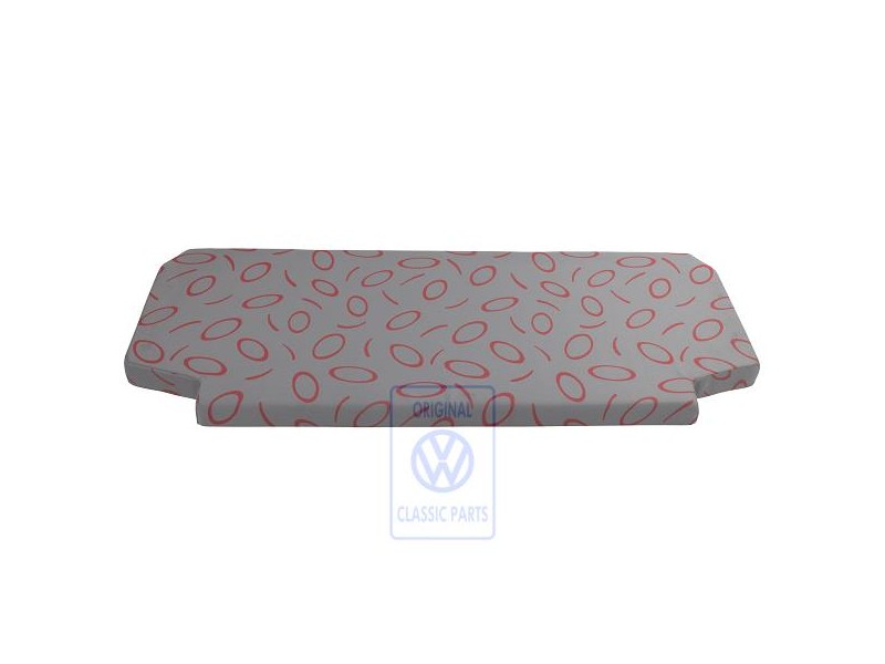 Genuine VW Padded Surface Flannel Grey/Red - 7D0864413C HQT