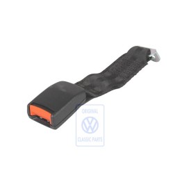 Genuine VW Belt Latch With Belt Strap Satin Black - 701857878A 01C